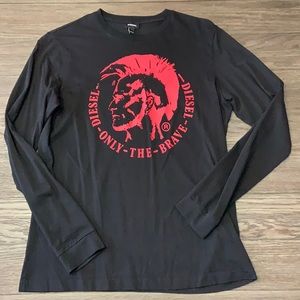 Men’s Diesel Long Sleeve T Shirt in XL